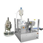 بسته بندی خودکار از پیش ساخته شده کیسه پرکن با پرکننده پیستون برای مایع و خمیر