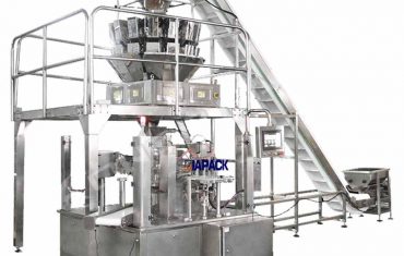 کیسه دوای چرخشی اتوماتیک با دستگاه آب بندی بسته بندی زیپی